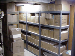 molds in storage