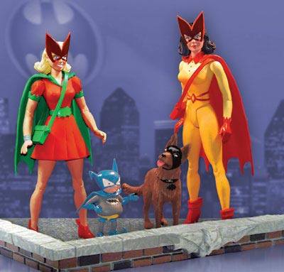 CLASSIC SILVER AGE BATGIRL & BATWOMAN DELUXE ACTION FIGURE SET