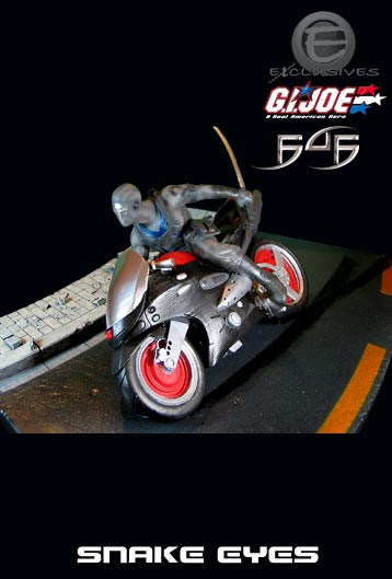 GI Joe - Snake Eyes on Ninja Lightening Cycle