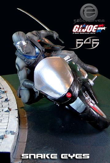 GI Joe - Snake Eyes on Ninja Lightening Cycle