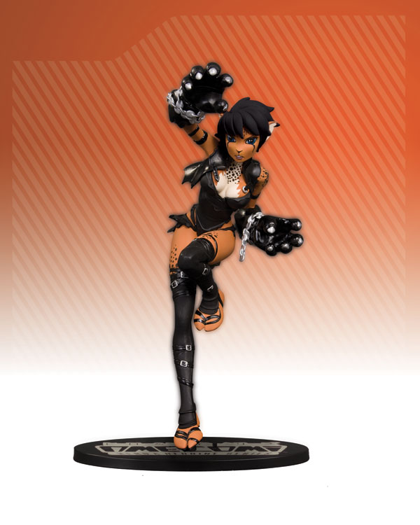 AME-COMI HEROINE SERIES: CHEETAH (V.1) STEALTH VARIANT PVC FIGURE