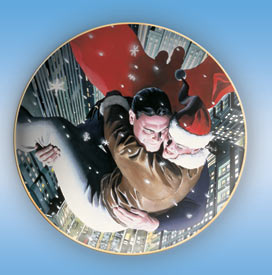 SUPERMAN AND LOIS LANE HOLIDAY 2004 COLLECTOR'S PLATE