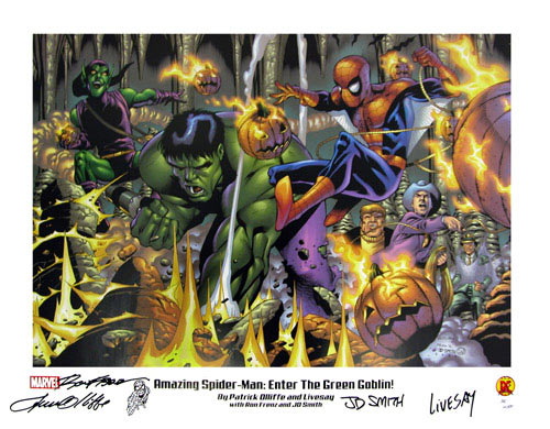 spider-man lithograph