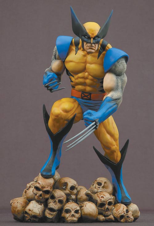 Marvel Milestones: Wolverine On Skulls Statue