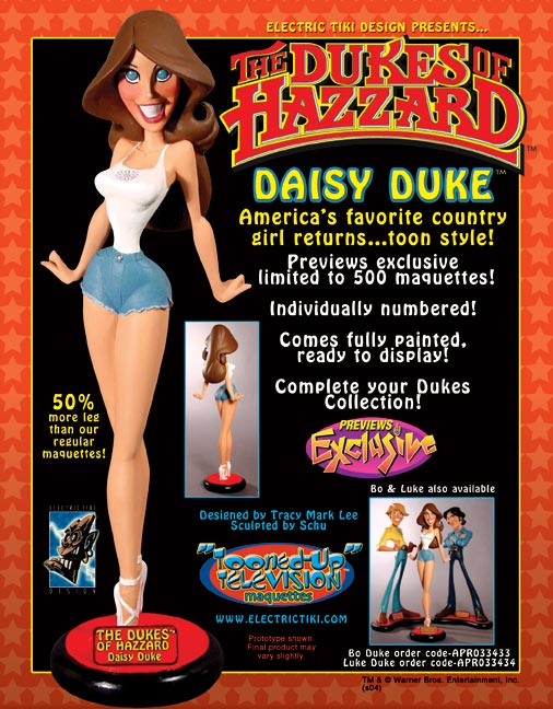 daisy duke maquette