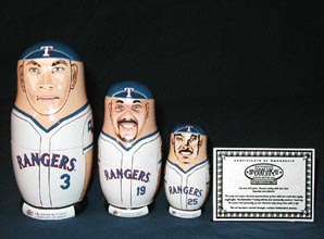 texas rangers stacking dolls