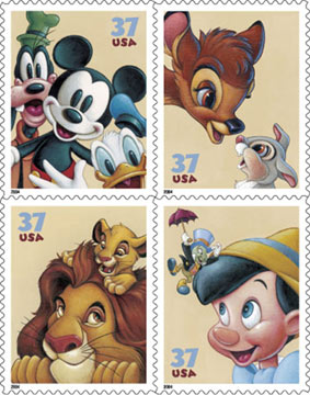 disney character stamps