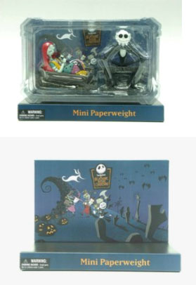 Nightmare Before Christmas 2 Pack Paperweight Set