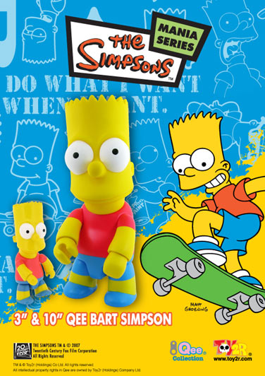 Simpsons Qee Project Bart Simpson Raving Toy Maniac The Latest News And Pictures From The