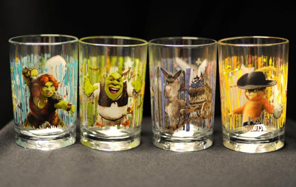 Shrek Drinking Glasses