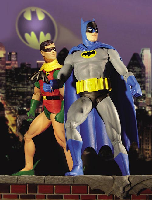 SILVER AGE BATMAN & ROBIN DELUXE ACTION FIGURE SET