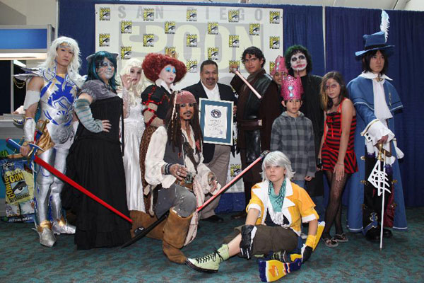 guinness world records at 2010 san diego comic-con international