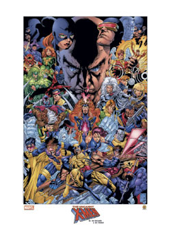 x-men lithograph