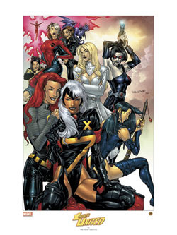 x-women lithograph