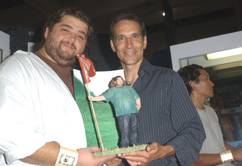 Jorge Garcia Helps Unveil LOST Figures