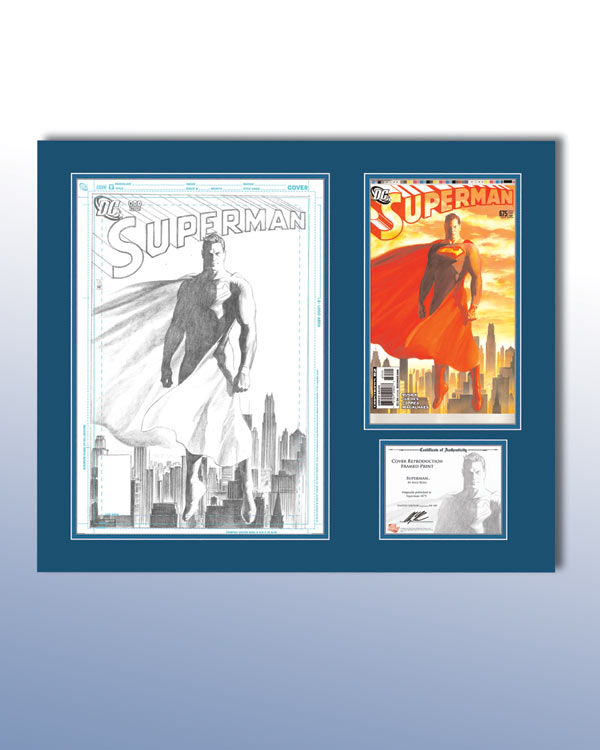 DC COVER ART REPRODUCTION PRINT: SUPERMAN