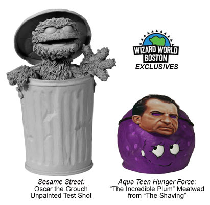 oscar the grouch and meatwad action figures