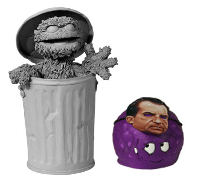 oscar the grouch and meatwad action figures