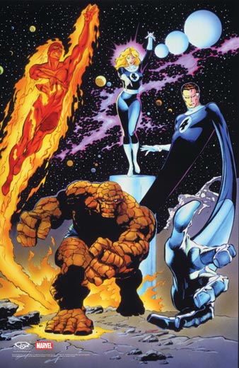 Fantastic Four Team Poster