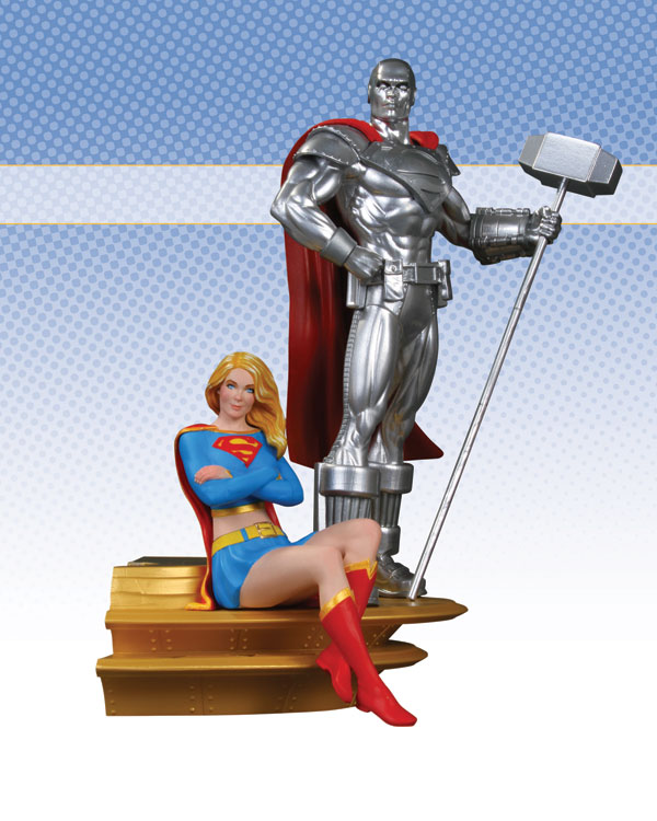 SUPERMAN FAMILY MULTI-PART STATUE: PART 2: SUPERGIRL AND STEEL