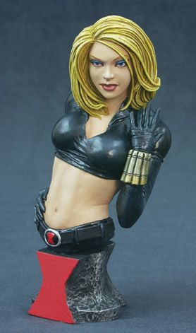 black widow bust