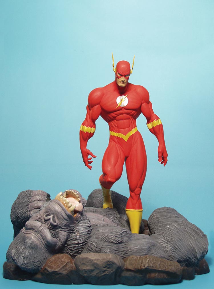 The Flash vs. Gorilla Grodd Statue