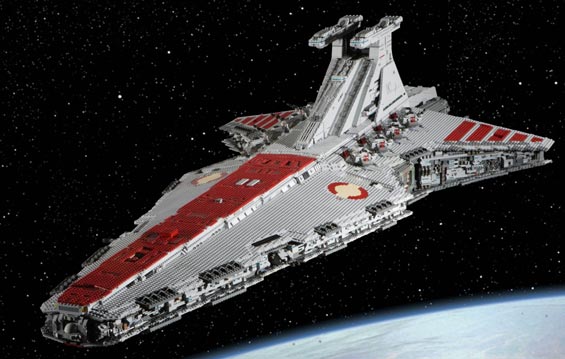 star wars rebel attack cruiser lego model