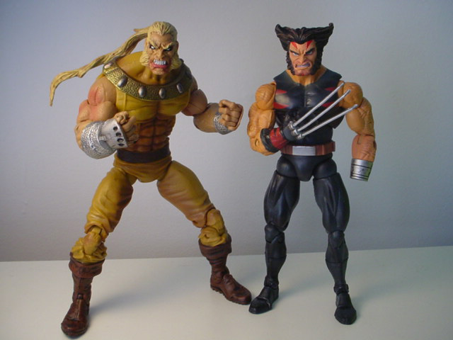 Age of Apocalypse Sabretooth & Weapon X (heads repainted)